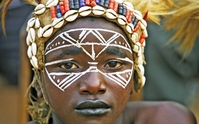 Westafrika, Guinea, Mali - Guinea - Guinea-Bissau: Westafrika pur - Traditionelle Gesichtsbemalung